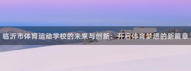 哈哈体育：临沂市体育运动学校的未来与创新：开启体育梦想的新篇章